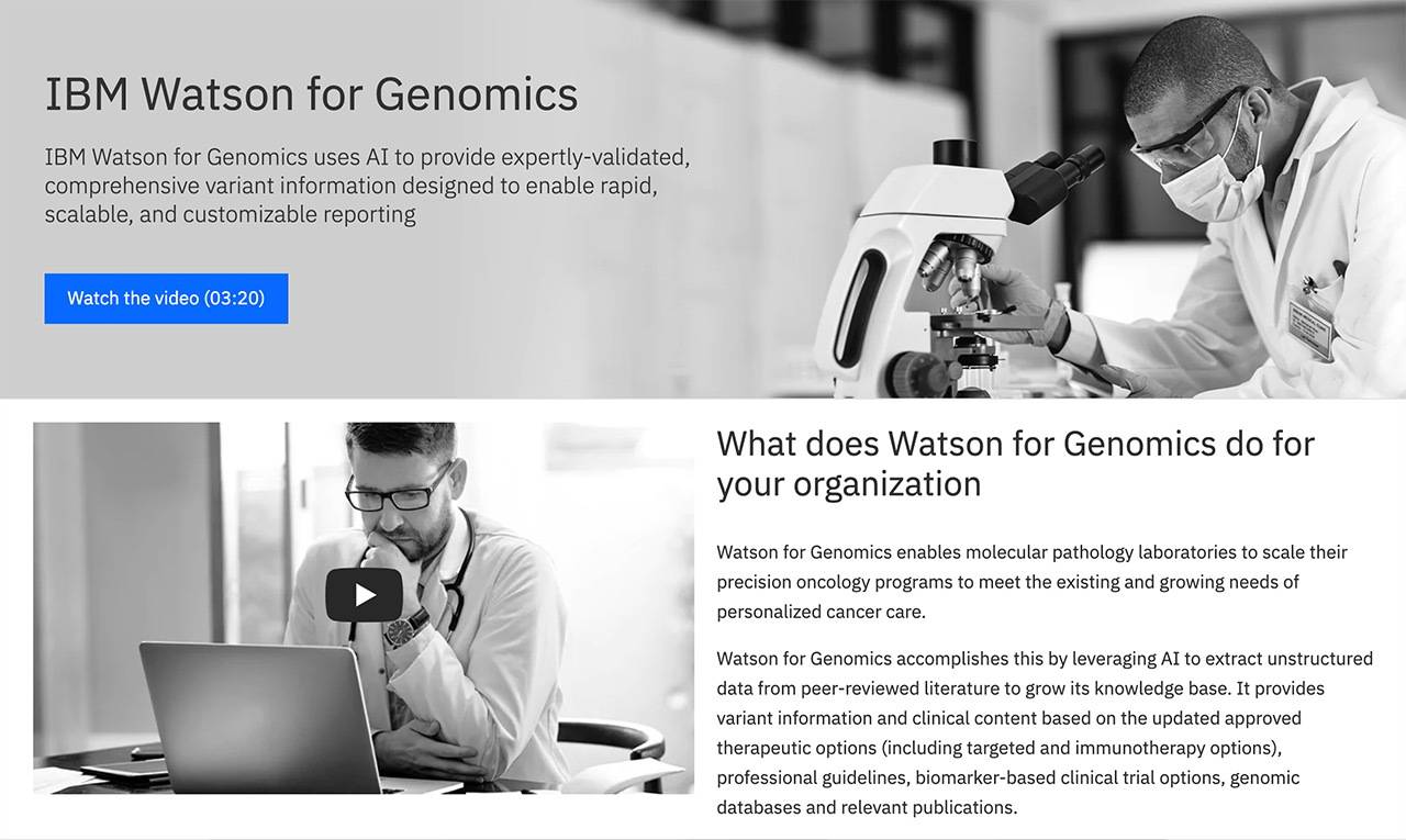 Watson for Genomics